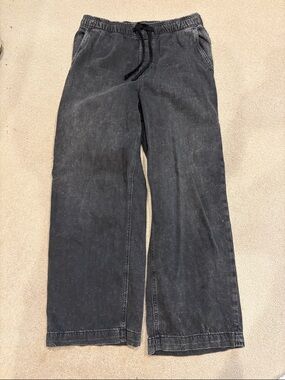 GAP Black Wide Leg Drawstring Pants